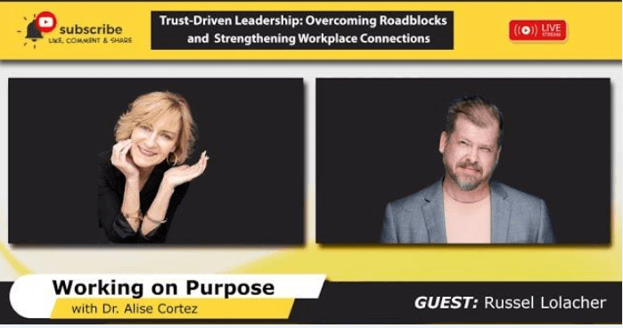 Working on Purpose radio with Dr Alise Cortez